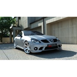 Бампер передний AMG W204 Look на Mercedes SLK R171